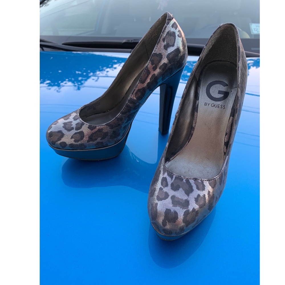 G by Guess Verna Cheetah Print Heels